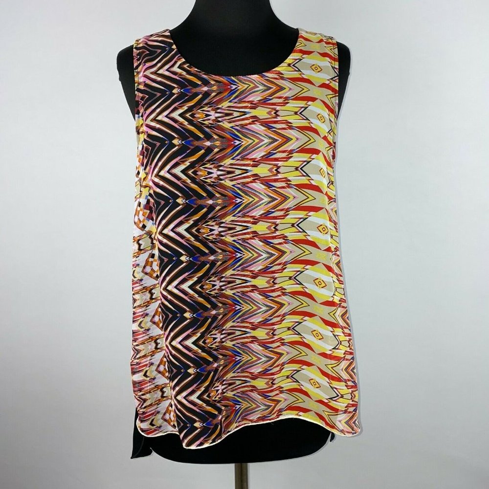 Alberto Makali M Patterned Front Hi-Lo Tank Keyhole Back